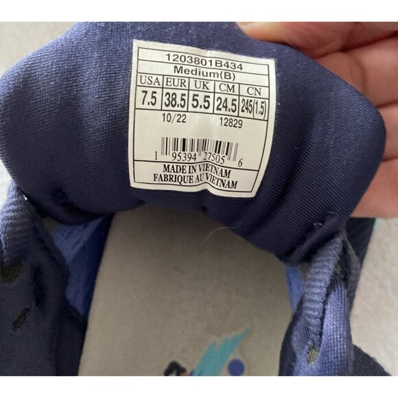 Brooks Women's Eclipse Baja Blue Pink Ghost 15 Running Shoes Sz 7.5 - Picture 8 of 9